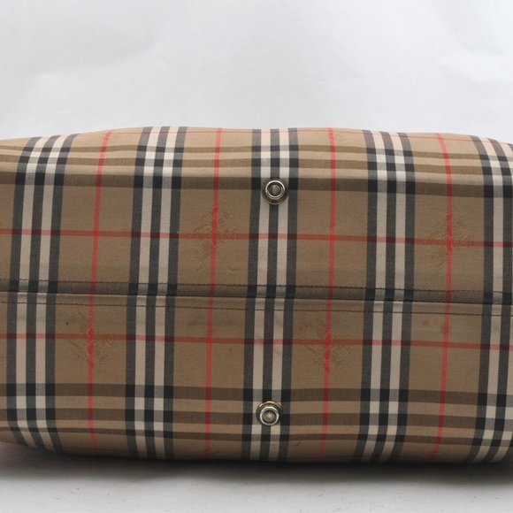 Auth Burberrys Nova Check Pattern Travel Boston Ba - Picture 9 of 12
